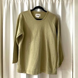 Flax long sleeve crewneck